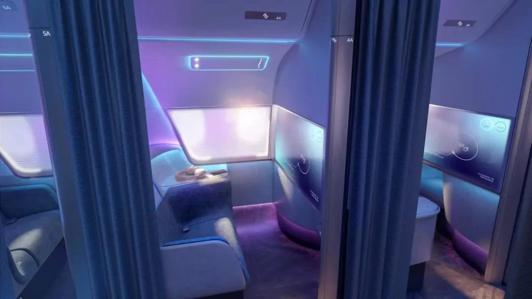 Design of post-pandemic airplane cabin newly released